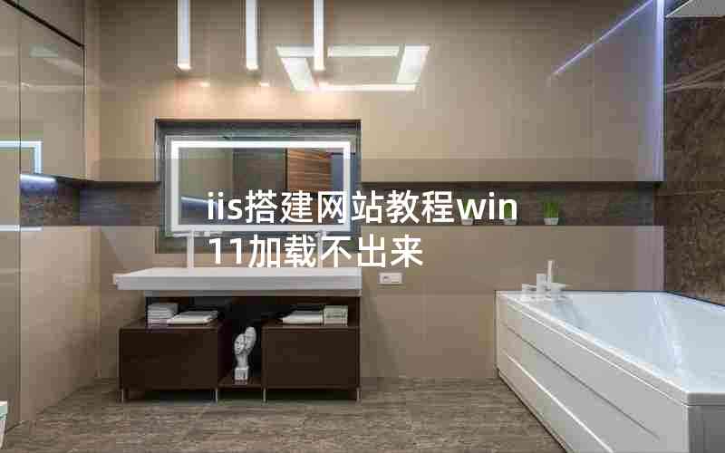 iis搭建网站教程win11加载不出来